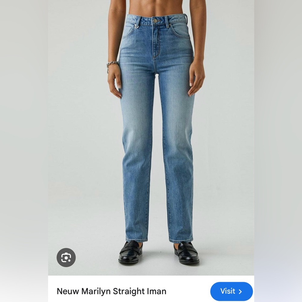 Neuw Marilyn Straight Iman high rise straight leg comfort denim jeans